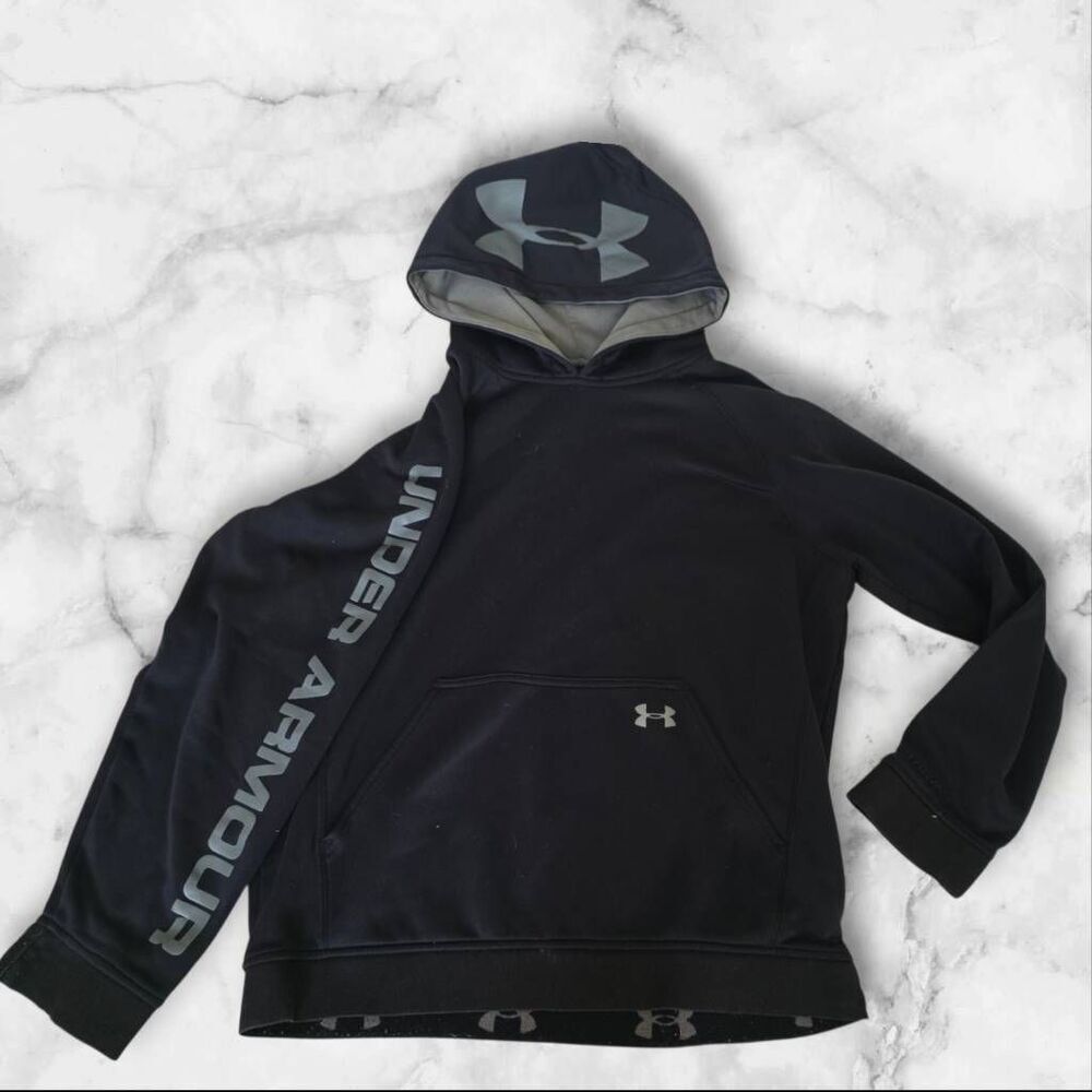 Under Armour Black Boys Size Large Hoodie